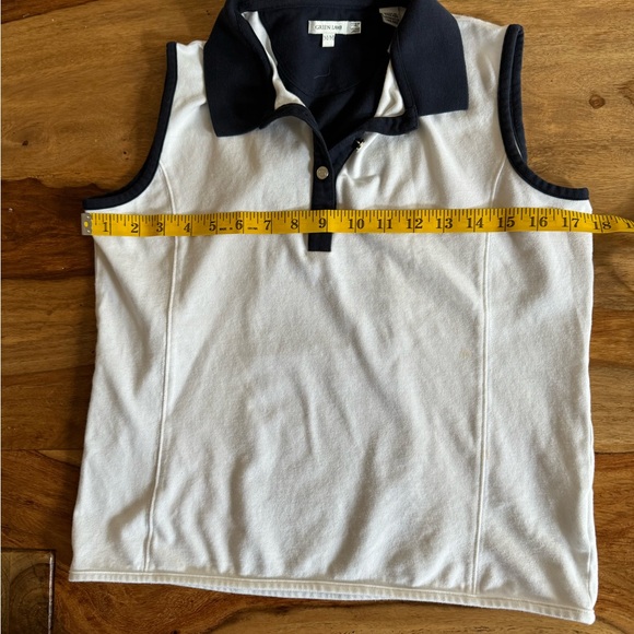 Golf sleeveless Green lamb cotton polo size M in like new condition - Picture 7 of 7